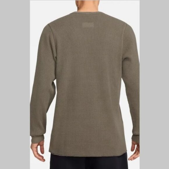 Nike Life Heavyweight Waffle Long Sleeve Top L - Picture 2 of 14